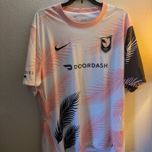 Angel City FC x Nike Home Jersey - White & Pink Palm Print
